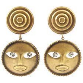 Joseff of Hollywood moon god earrings